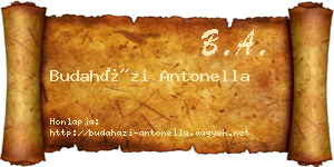 Budaházi Antonella névjegykártya